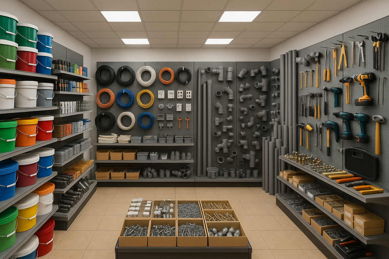 vendita materiale edile,ferramenta,colori, materiale elettrico e termoidraulico